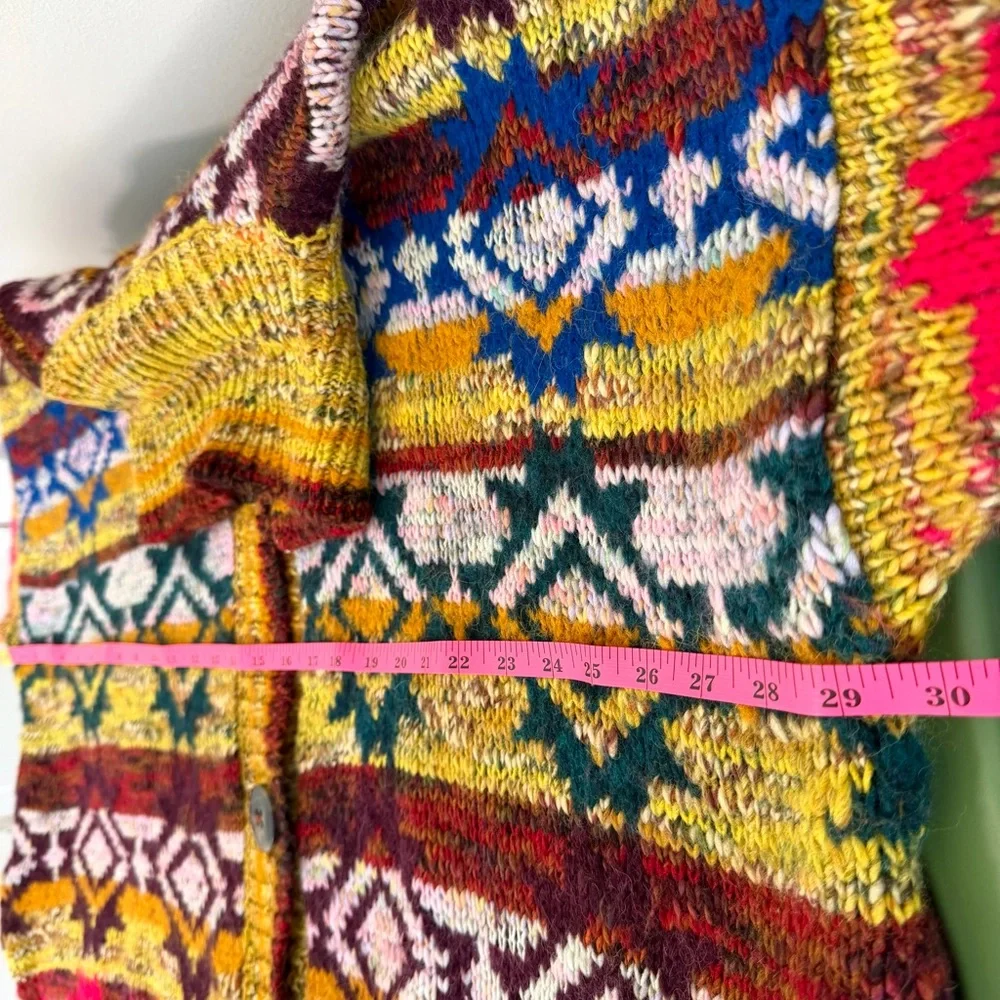 Free People Isle of Sky Multicolor Oversized Sweater Coat Women’s Size XS/S - Picture 15 of 15